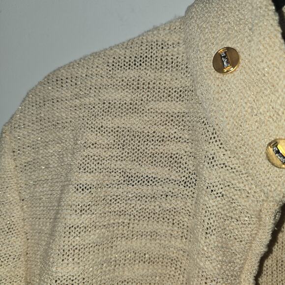 St. John By Marie Gray Santana Knit Zip Up Jacket Size S Beige Wool Rayon - Picture 4 of 9